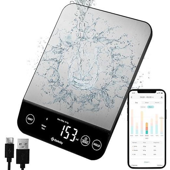 Etekcity Smart Waterproof Food Nutrition Scale