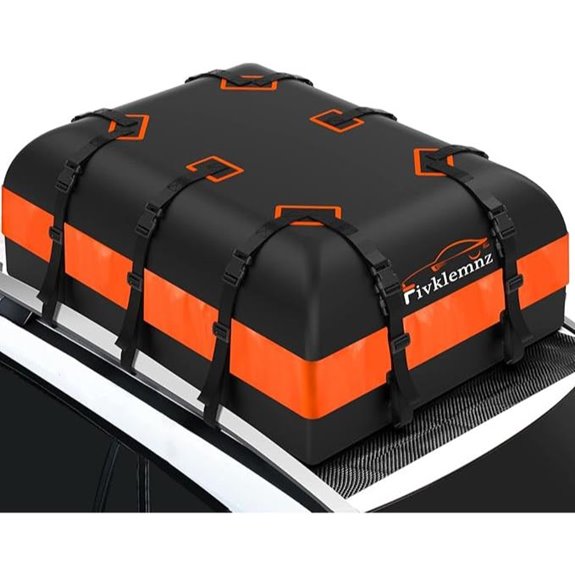 FIVKLEMNZ Waterproof Car Roof Cargo Bag with Accessories