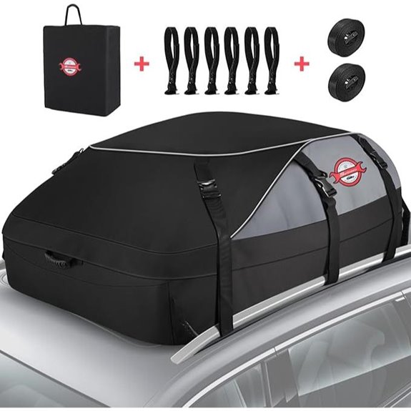 Sailnovo 20 Cu Ft Waterproof Roof Cargo Carrier