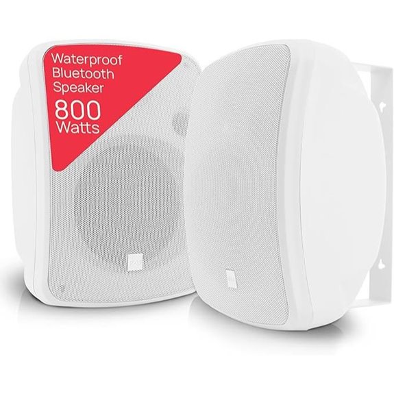 Pyle Bluetooth Outdoor Speakers 6.5in Weatherproof 800W