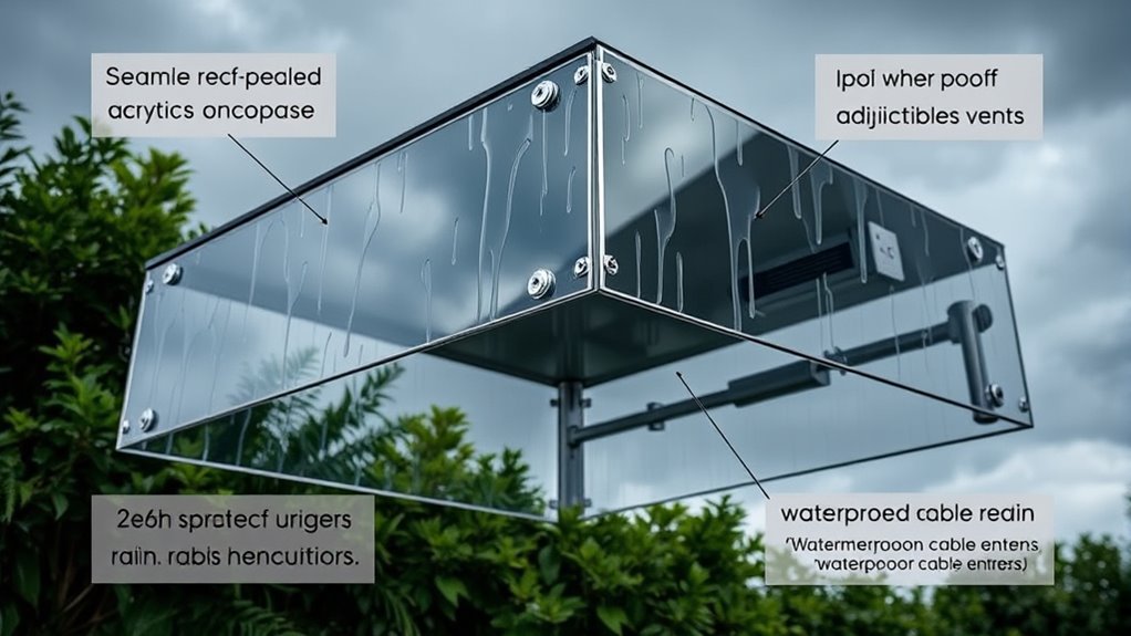 weatherproof projector enclosure considerations