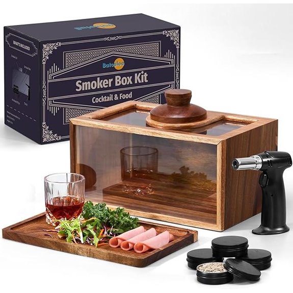 Cocktail Whiskey Smoker Kit with Torch and Wood Chips