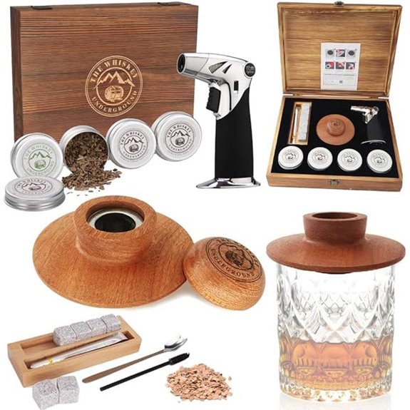 Whiskey Smoker Kit with Torch and Wood Chips