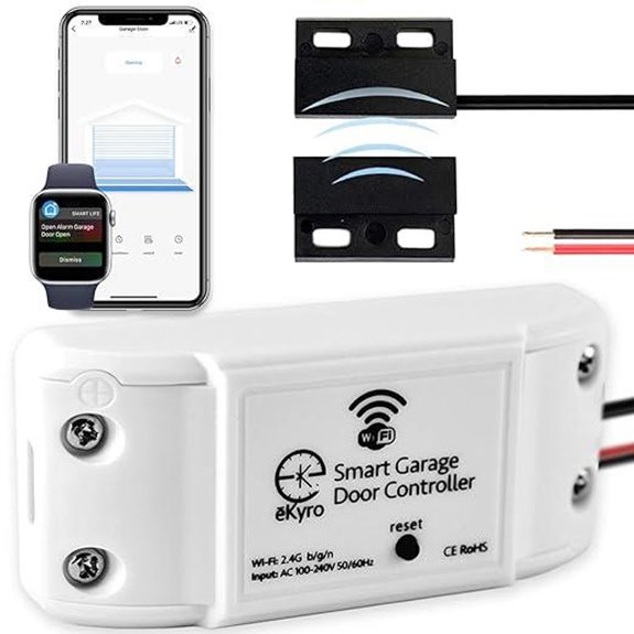 Smart Garage Door Opener with WiFi and Alexa Compatibility