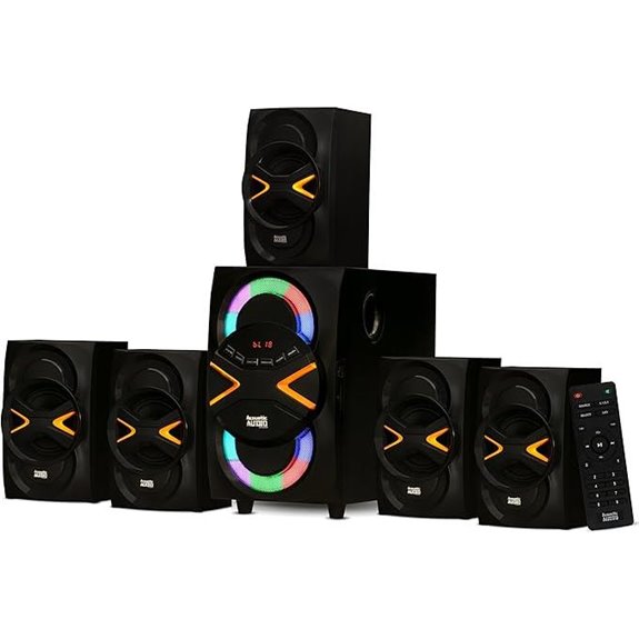 Acoustic Audio 5.1 Bluetooth Home Theater Speaker System