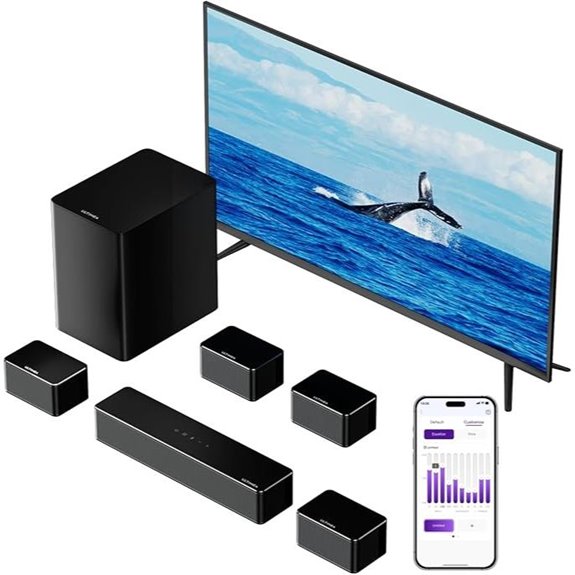 ULTIMEA 7.1ch Sound Bar with Wireless Subwoofer