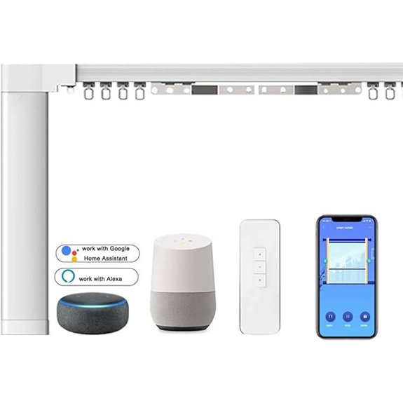 Smart Electric Curtain Track System with Remote