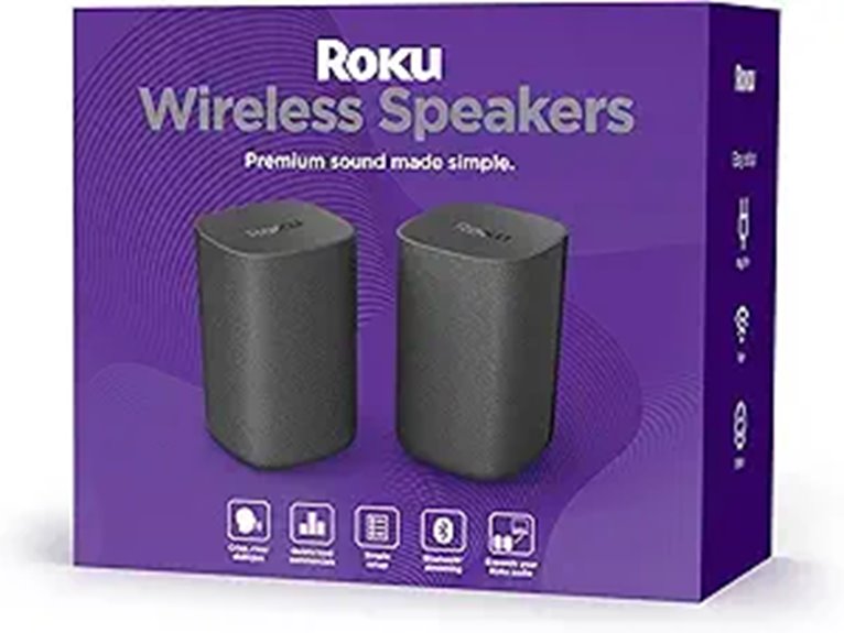 Roku Wireless Speakers Set of 2 (Streambar Compatible)