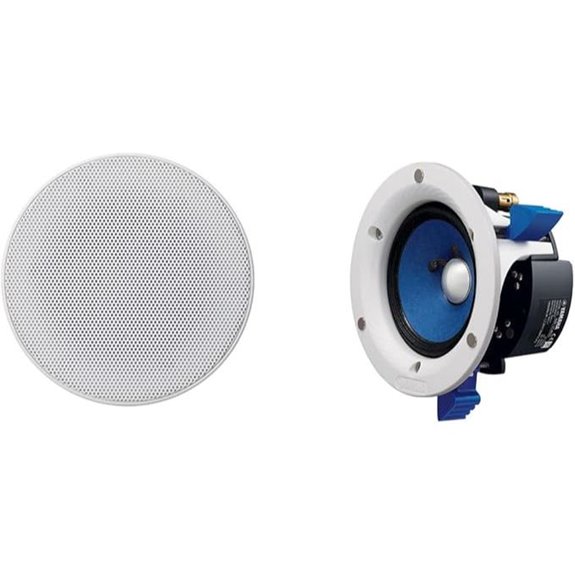 Yamaha NS-IC400 90 Watt 4-Inch 2-Way In-Ceiling Speakers - Pair (White)