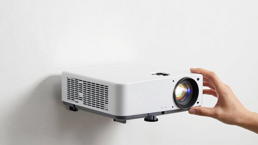 adjust focus and keystone