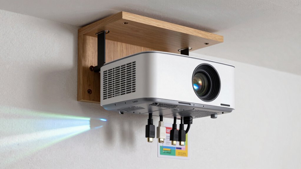 adjust projector and screen
