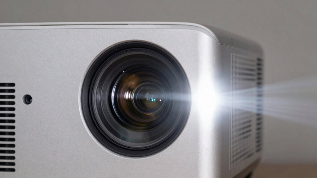 check projector lens cleanliness