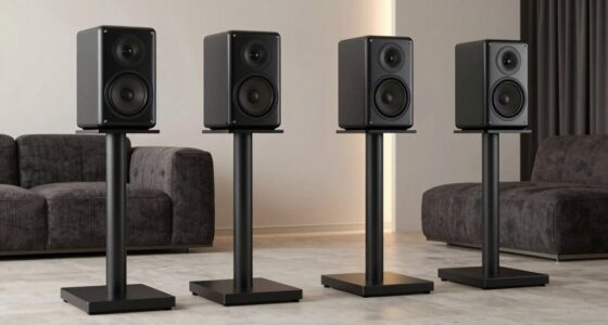 heavy duty surround speaker stands