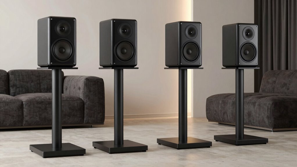 heavy duty surround speaker stands