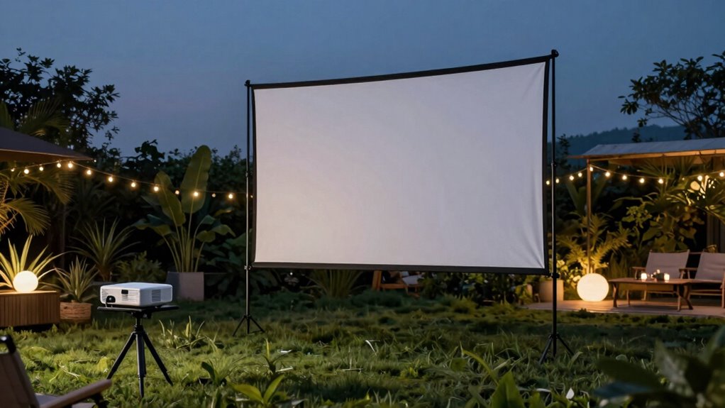 outdoor projector screen considerations