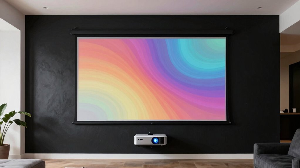 projection surface size brightness