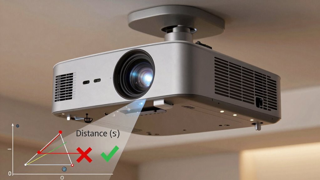 proper projector setup precautions