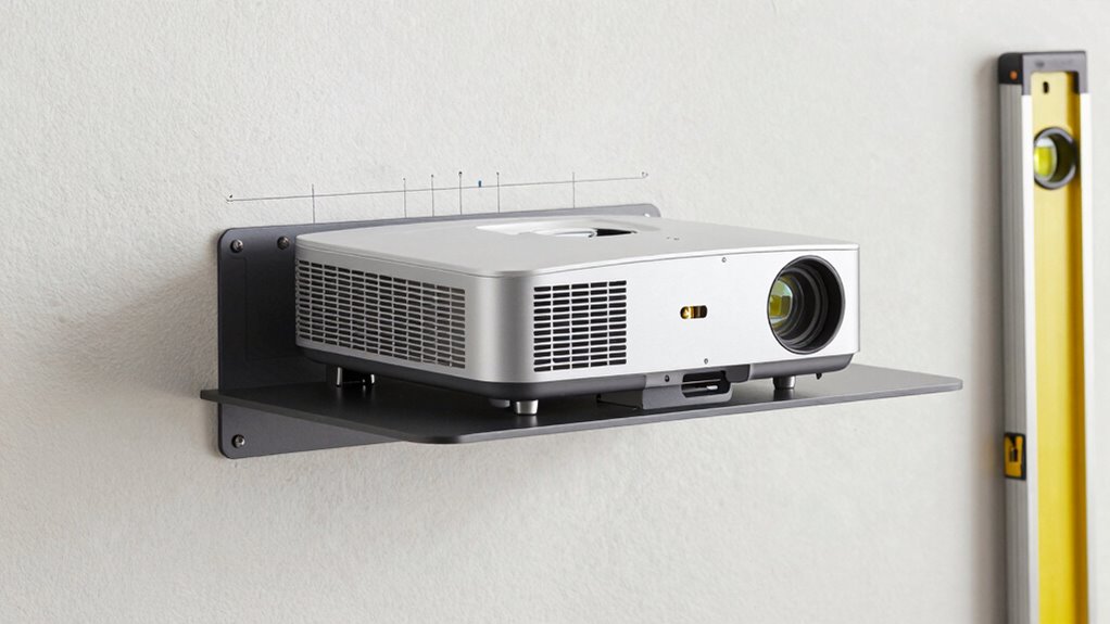 proper projector shelf installation