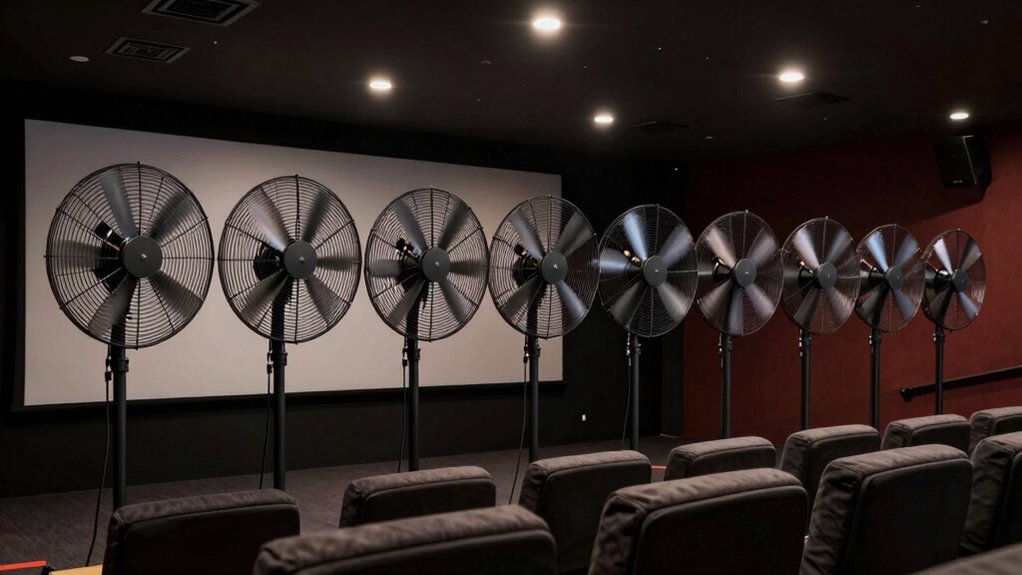 quiet theater room fans
