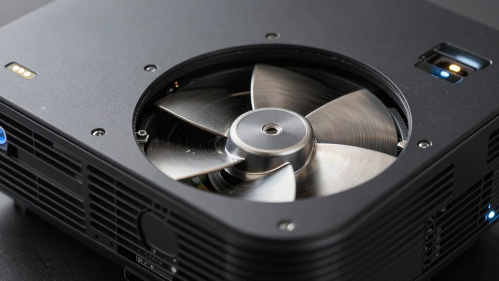 regular projector maintenance reduces noise