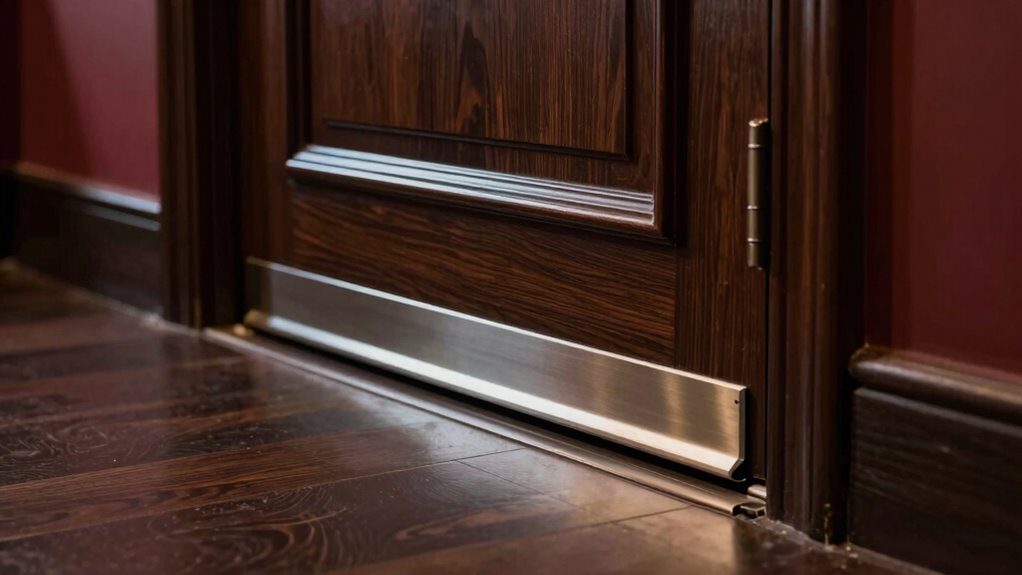 seal gaps with weatherstripping