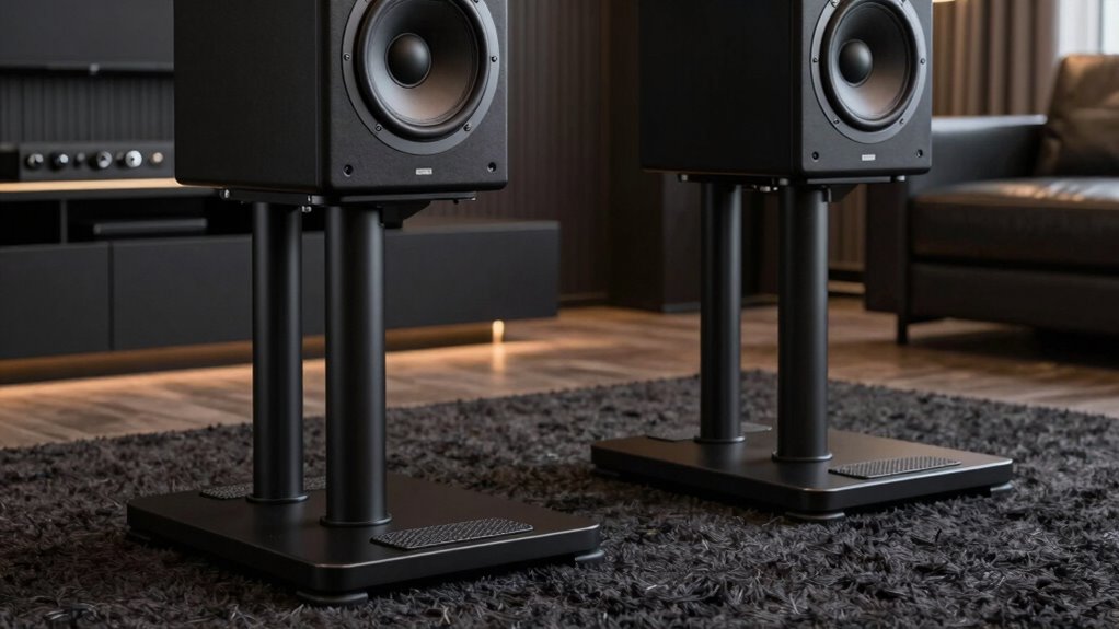 sturdy adjustable speaker supports