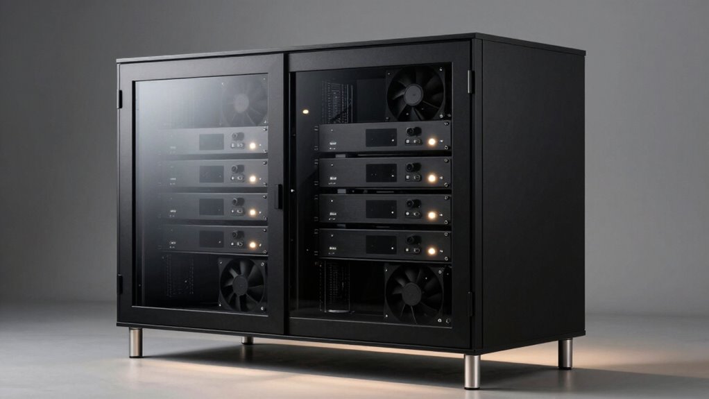 top enclosed av cabinets