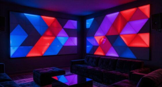 top media room lighting