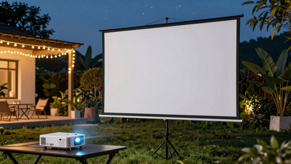 top outdoor projector screens