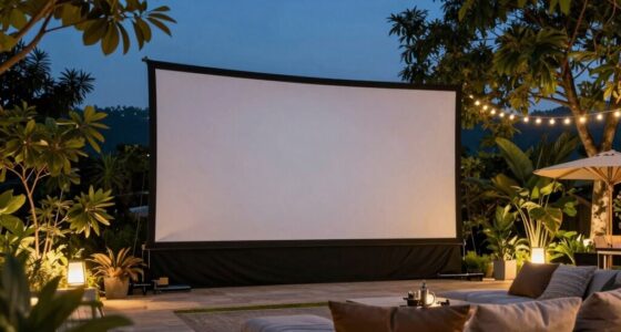 top outdoor projector screens
