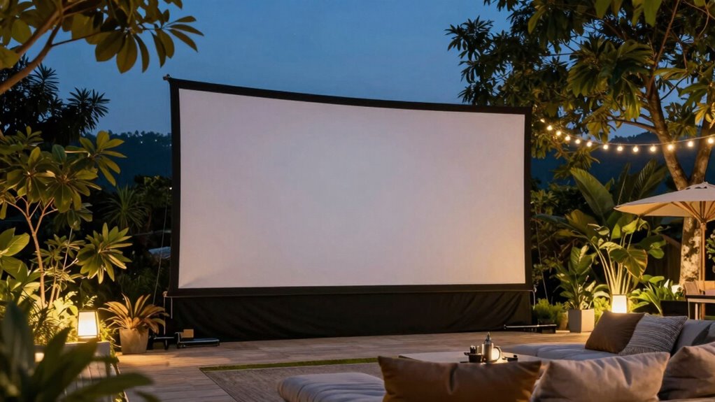 top outdoor projector screens