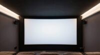 top recessed projector screens