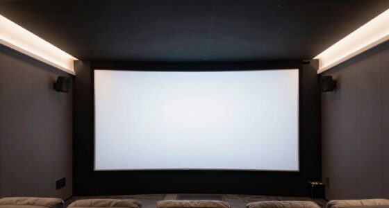 top recessed projector screens