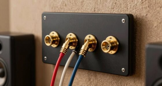top speaker wire wall plates
