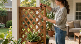 Before And After: This Renter-Friendly Privacy Hack Completely Changed Her Porch