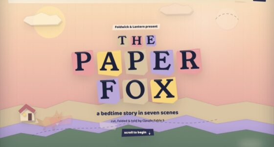 The Paper Fox — a bedtime story in seven scenes (FABLE/175)