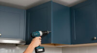Dark Teal Cabinets Completely Changed This Dark, Dreary Kitchen