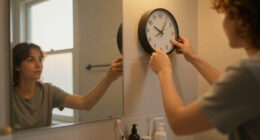 I Moved A Clock To My Bathroom, And It Changed My Morning Routine Forever