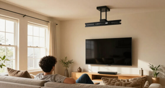 She Didn't Want Her TV Taking Up Wall Space — So She Hung It From The Ceiling