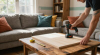 They Made A Blank-Box Living Room Look Custom Without Hiring A Carpenter