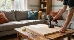 They Made A Blank-Box Living Room Look Custom Without Hiring A Carpenter
