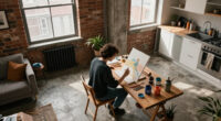 This 500-Square-Foot Studio Doubles As An Artist's Home And Workspace