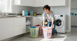 A Laundry Room Was An Eyesore Until IKEA Cabinets Gave It An Organized Redo