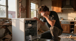A Victorian Home's Entire Kitchen Was Demolished — Except For The Dishwasher
