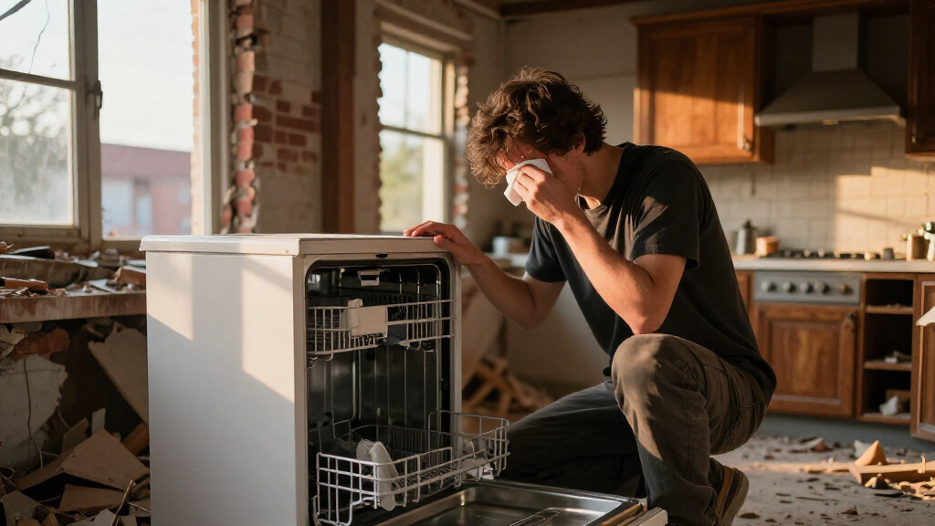 A Victorian Home's Entire Kitchen Was Demolished — Except For The Dishwasher