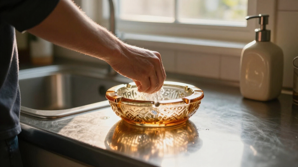 I’m Putting A Vintage Glass Ashtray By My Kitchen Sink (It’s So Pretty!)