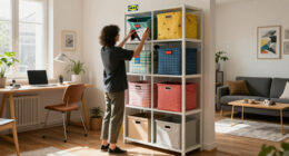 She Used IKEA Storage To Make Her Studio Feel Like A One-Bedroom