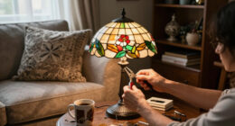 T.J. Maxx Is Selling Out Of This Tiffany-Inspired Accent Lamp