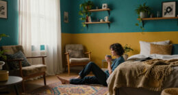 You’d Never Know This Color-Drenched Bedroom Used To Be A Living Room