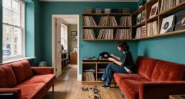 This Narrow Camden Townhouse Used To Be A Record Store — Color Has Now Transformed It, Especially In The "Atmospheric" Basement